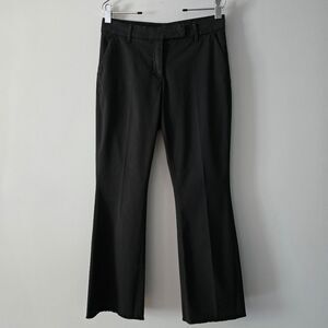 Via Masini 80 Firenze Black Cotton Trousers Size 44 US 8